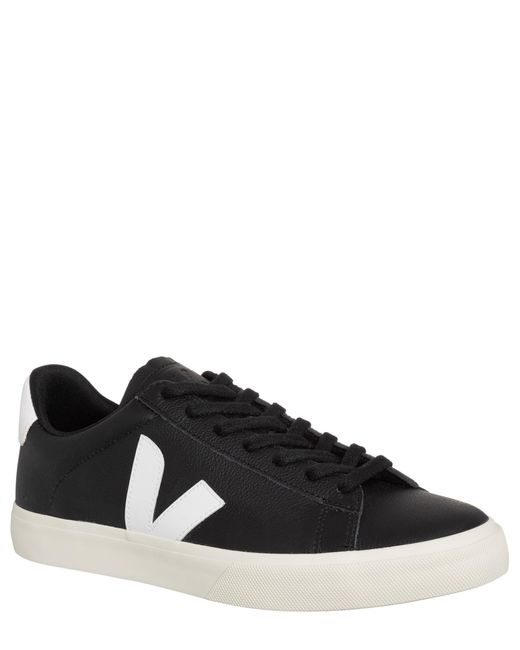 Veja Black Campo Chromefree Leather Trainers /white 3