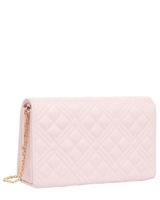 Love Moschino Pink Lettering Logo Crossbody Bag