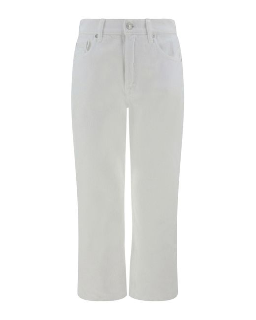 7 For All Mankind White The Modern Yacht Jeans