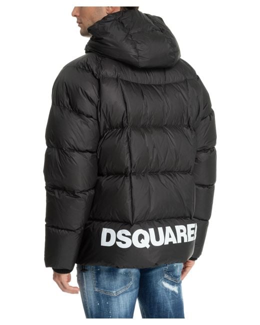DSquared² Black Down Jacket for men