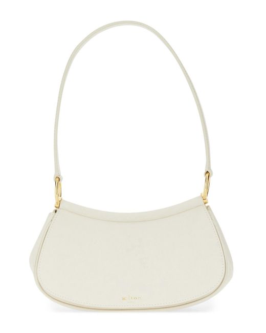 Kiton White Alma Hobo Bag