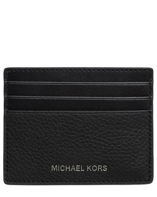 Michael Kors Black Hudson Credit Card Holder for men
