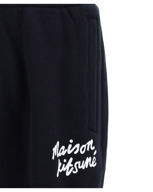 Maison Kitsuné Blue Sweatpants for men