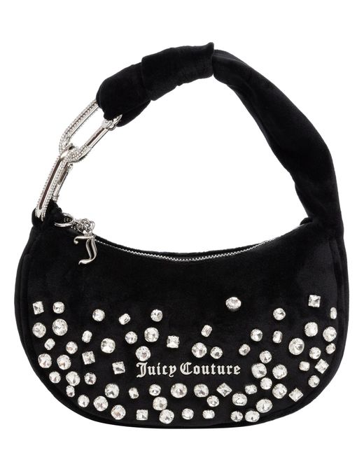 Juicy Couture Black Blossom Small Hobo Bag