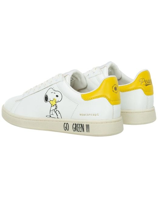 MOA Shoes Trainers Sneakers Peanuts Snoopy Gallery in White | Lyst