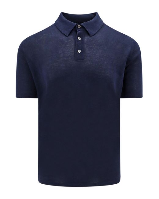 Roberto Cavalli Blue Polo Shirt for men
