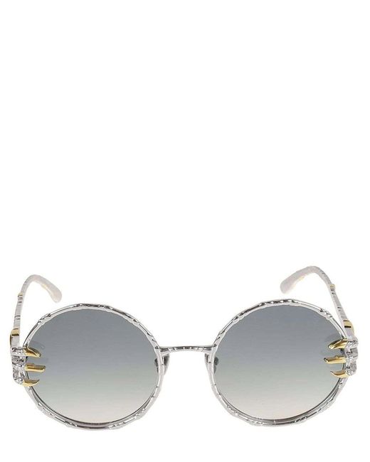 Anna Karin Karlsson Metallic Sunglasses The Claw & The Moon White Gold