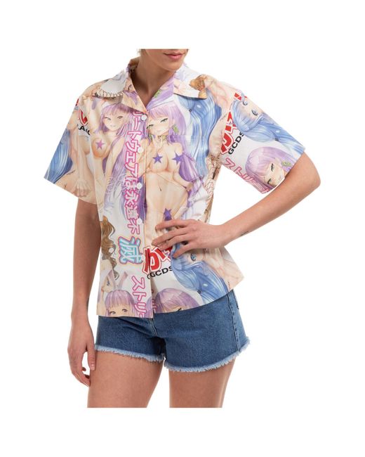 Gcds Natural Women's Shirt Short Sleeve Hentai