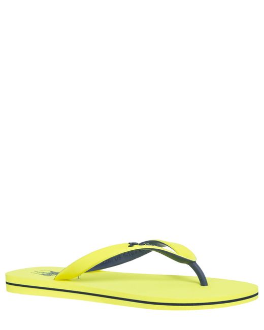 Polo Ralph Lauren Flip Flops in Yellow for Men | Lyst