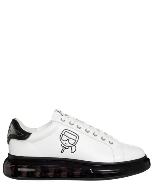 Karl Lagerfeld White Kapri Kushion Sneakers for men