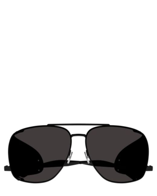 Saint Laurent Black Sunglasses Sl 653 Leon Leather Spoiler for men