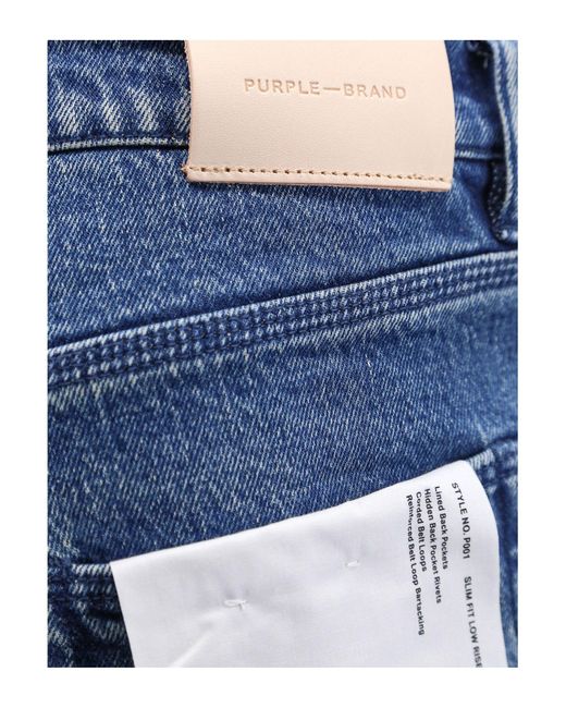 Purple Brand Blue Slim Fit Jeans for men