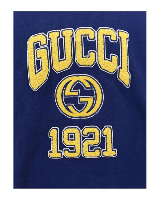 Gucci Blue Hoodies for men