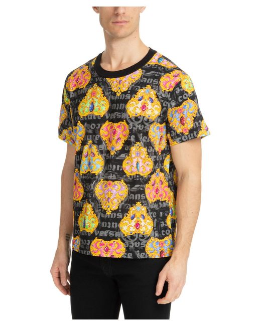 Versace Black Heart Couture T-shirt for men