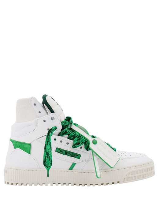 Off-White c/o Virgil Abloh Green Off Court 3.0 High-top Sneakers for men