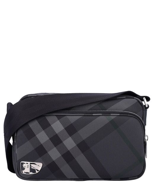 Burberry Black Ml Heritage Crossbody Bag for men