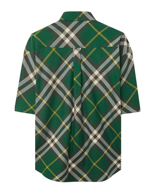 Burberry Green Short Sleeve Shirt for men