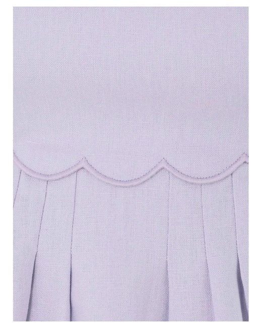 Zimmermann Purple Mini Dress