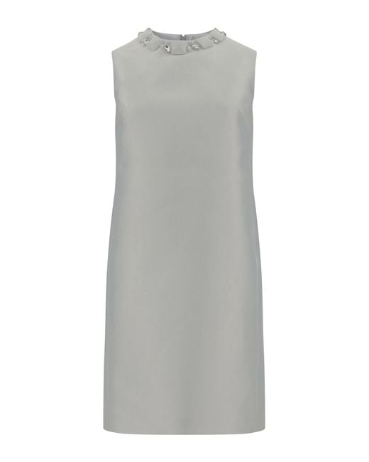 Versace Gray Mini Dress