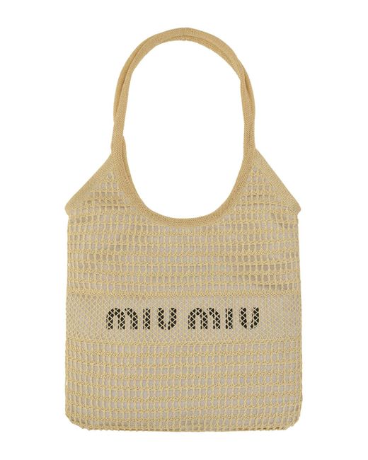 Miu Miu Natural Tote Bag