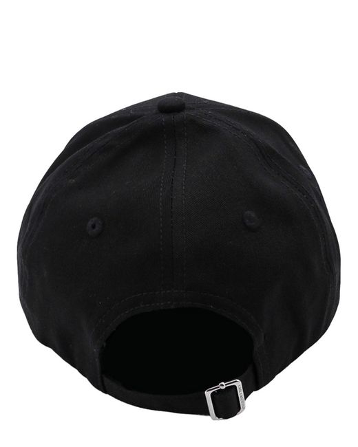 Karl Lagerfeld Black Essential Logo-embroidered Baseball Cap