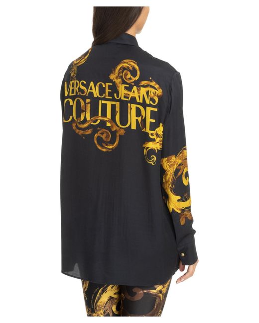 Versace Multicolor Watercolour Couture Shirt