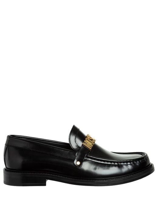 Moschino Black Loafers for men