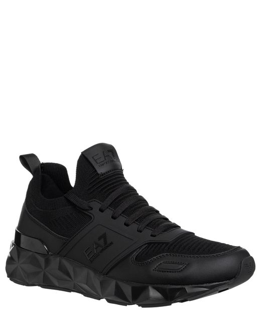 EA7 Black C2 Kombact Sneakers for men