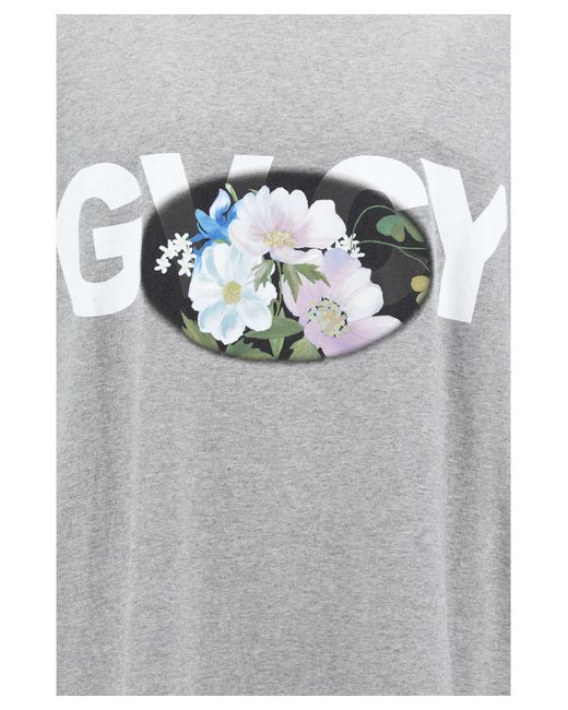T-shirt di Givenchy in Gray da Uomo