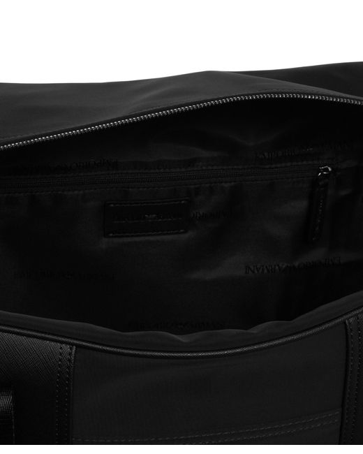 Emporio Armani Black Duffle Bag for men