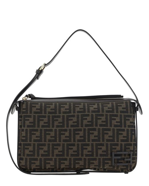 Borsa a spalla simply medium di Fendi in Black