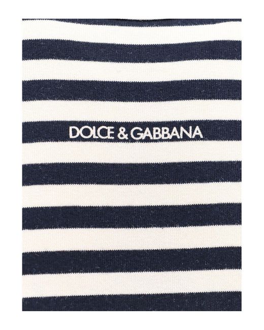 Dolce & Gabbana Blue Long Sleeve T-shirt for men