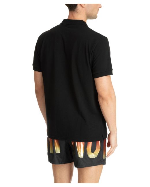 Moschino Black Swim Polo Shirt for men
