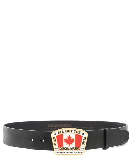 Cintura canadian flag di DSquared² in White da Uomo
