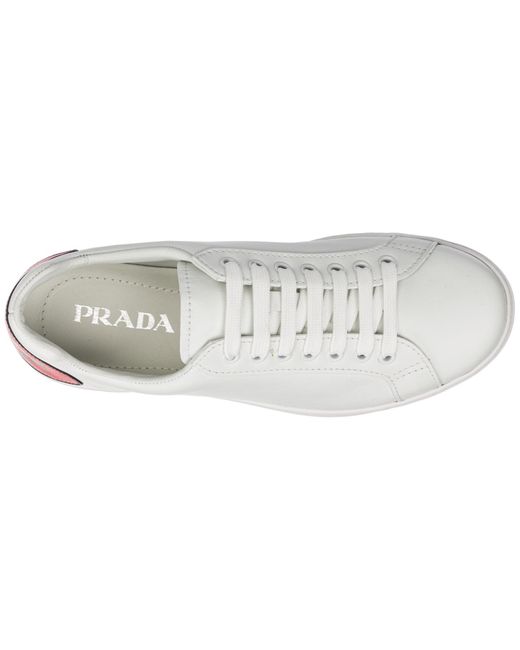 Prada Shoes Leather Trainers Sneakers in White for Men - Save 32 