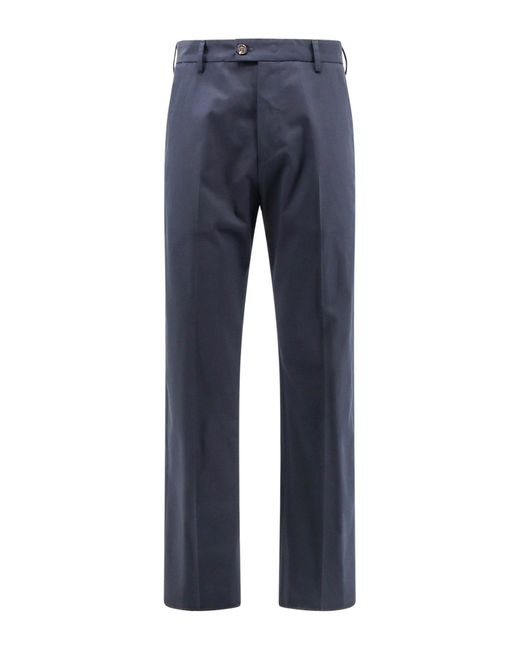 Alexander McQueen Blue Trousers for men