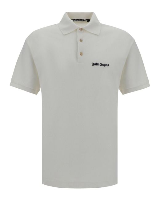 Palm Angels Gray Polo Shirt for men