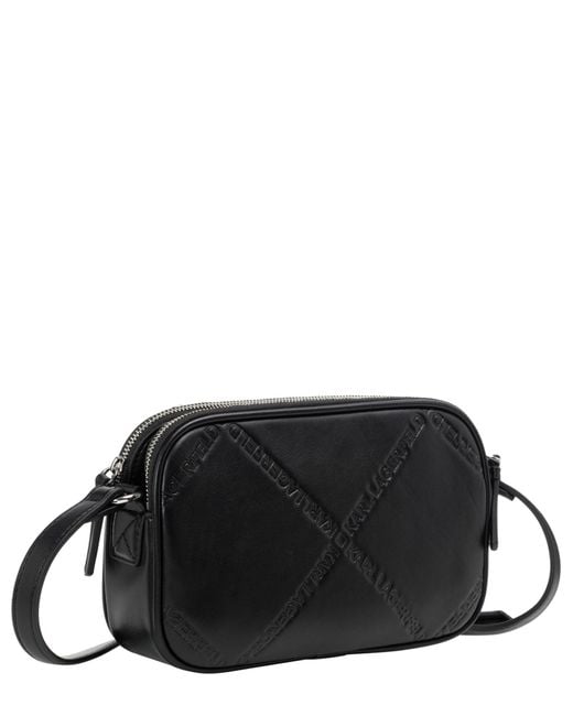 Karl Lagerfeld Black K/ikonik Crossbody Bag