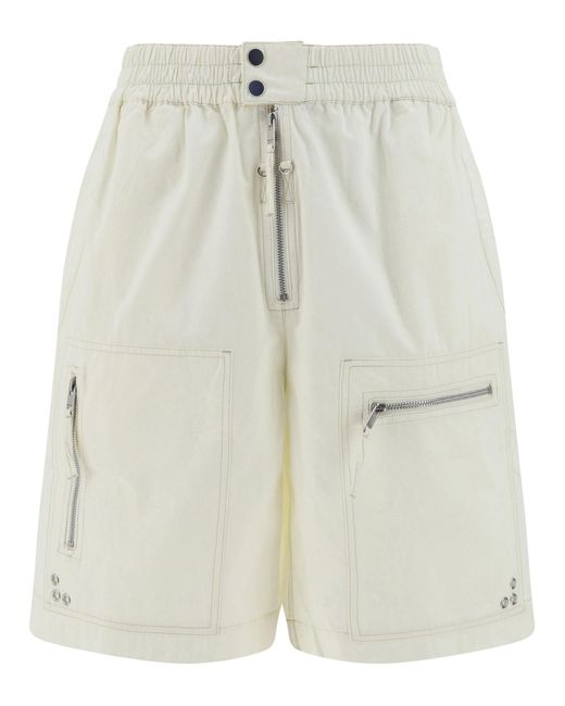 Isabel Marant White Nahlan Shorts for men