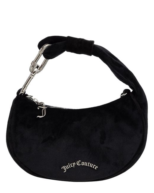 Juicy Couture Black Blossom Small Hobo Bag
