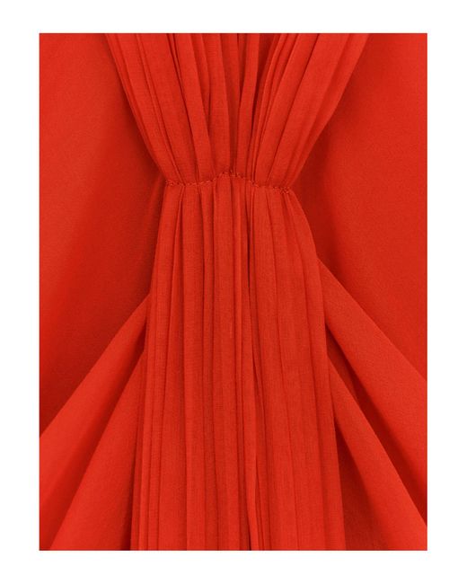 Alberta Ferretti Red Long Dress