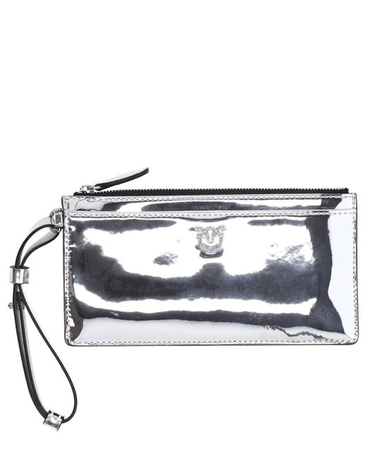 Pinko Metallic Credit Card Holder