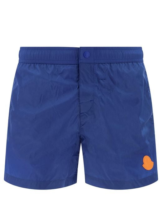 Moncler Blue Swim Shorts for men
