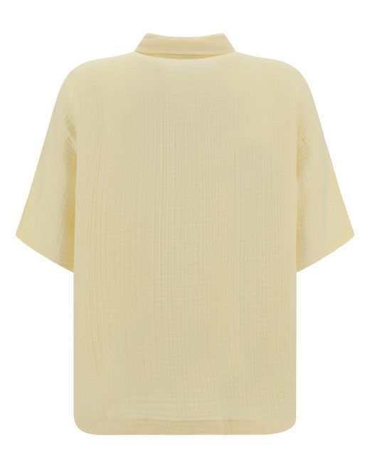 Daily Paper Natural Enzi Seersucker Short Sleeve Shirt for men