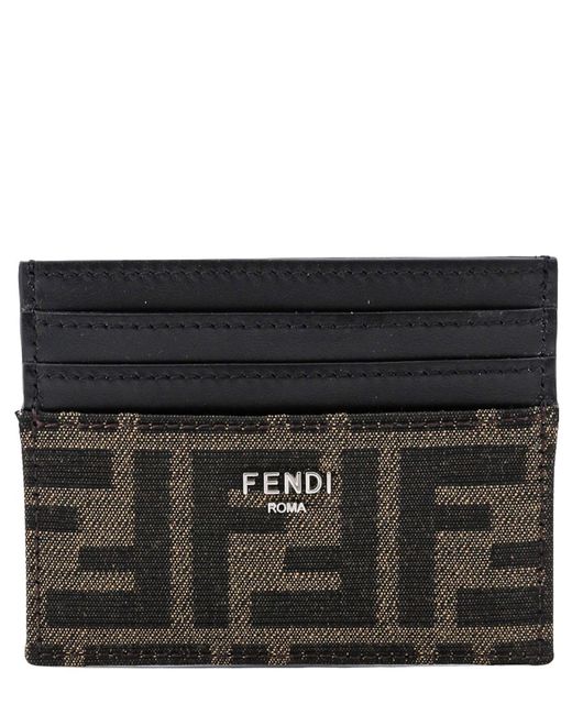 Porta carte di credito da Uomo di Fendi in Nero Lyst