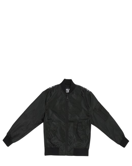 Versace Black Animalier Bomber Jacket for men