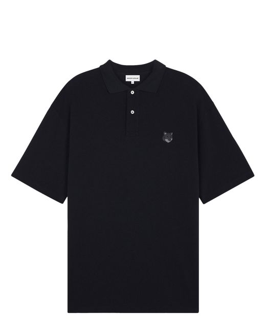 Maison Kitsuné Black Polo Shirt for men