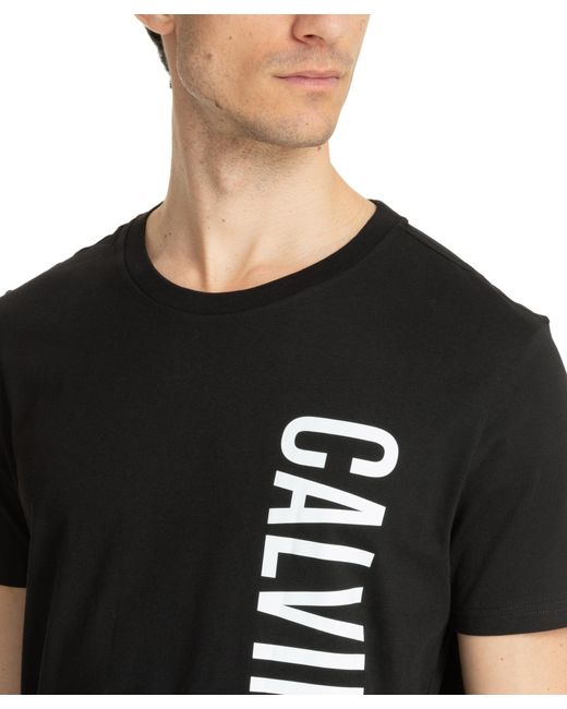 Crew Neck Tee di Calvin Klein in Black da Uomo