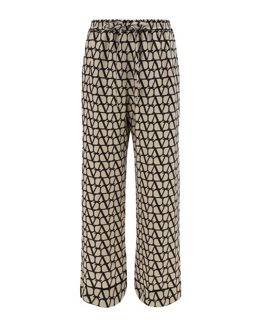 Valentino Gray Toile Iconographe Trousers