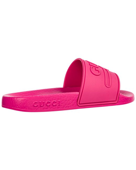 gucci pink slippers